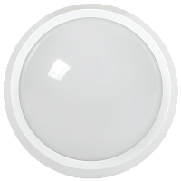 Светильник светодиодный ДБП-8w с датчиком 4000К 560Лм IP65 круглый пластиковый белый | код. LDPO1-5012D-08-4000-K01 | IEK